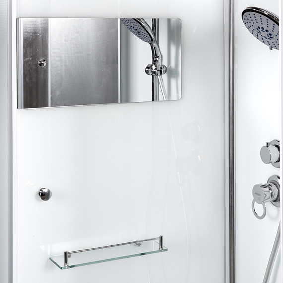 Душевая кабина Avacan 100x100 см D10S, хром/матовое (безсиликоновая сборка) фото 5