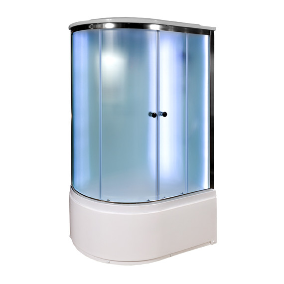 Душевая кабина Avacan 120x80 см D120SRLED, хром/матовое (безсиликоновая сборка) фото 