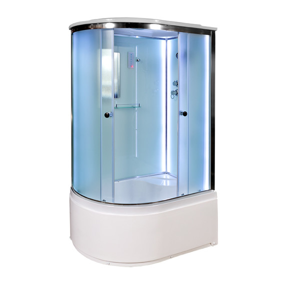 Душевая кабина Avacan 120x80 см D120SRLED, хром/матовое (безсиликоновая сборка) фото 2