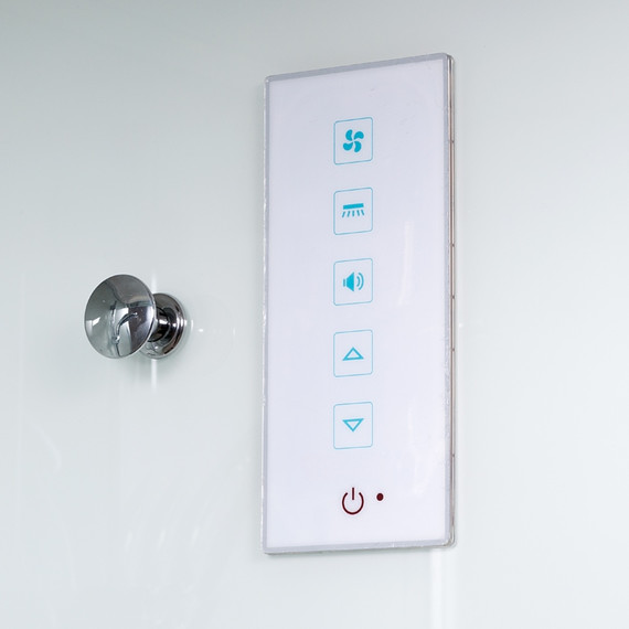 Душевая кабина Avacan 80x80 см D08SLED, хром/матовое (безсиликоновая сборка) фото 17