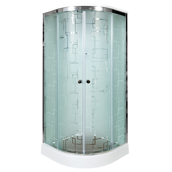 Гидробокс Avacan 100x100 см EM1510GM+EL, хром/узор (безсиликоновая сборка) - 2 Гидробокс Avacan 100x100 см EM1510GM+EL, хром/узор (безсиликоновая сборка) фото 2