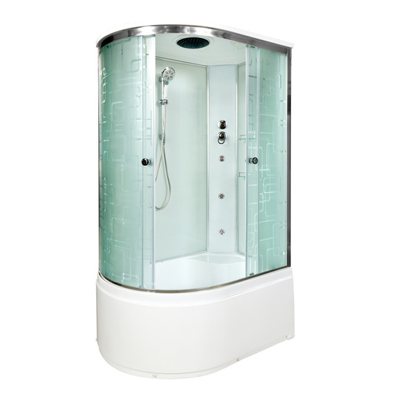 Гидробокс Avacan 110x80 см EM4511RGM, хром/узор (безсиликоновая сборка) -  Гидробокс Avacan 110x80 см EM4511RGM, хром/узор (безсиликоновая сборка) фото