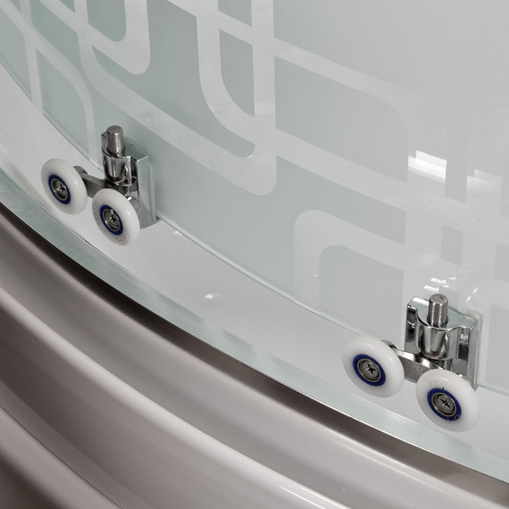 Душевая кабина Avacan 110x80 см EM4511RN, хром/узор (безсиликоновая сборка) фото 11