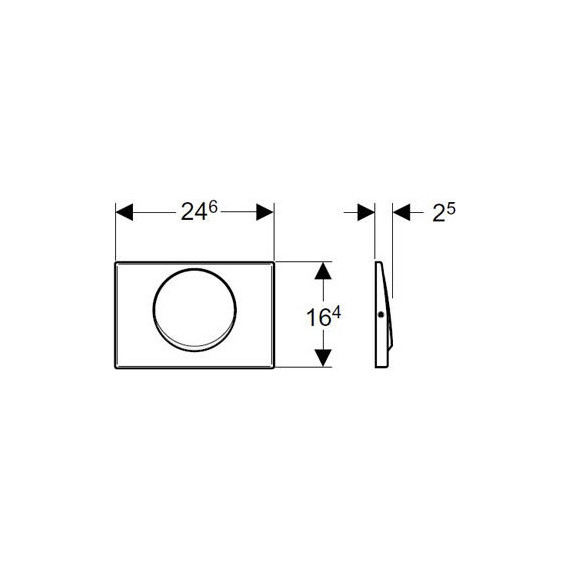 Смывная клавиша Geberit Mambo 115.751.00.1 фото 2
