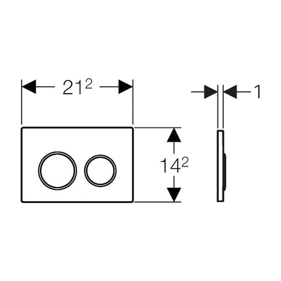 Смывная клавиша Geberit Omega20 115.085.KJ.1 фото 2