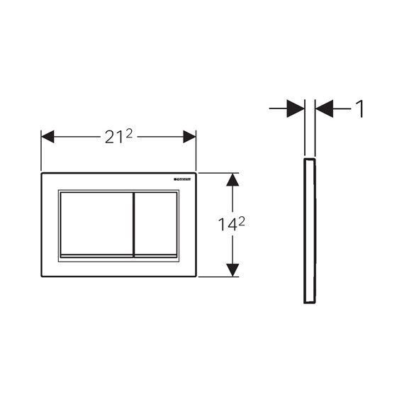 Смывная клавиша Geberit Omega30 115.080.KJ.1 фото 2