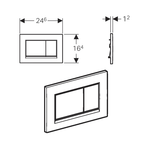 Смывная клавиша Geberit Sigma 30 115.883.KK.1 фото 2
