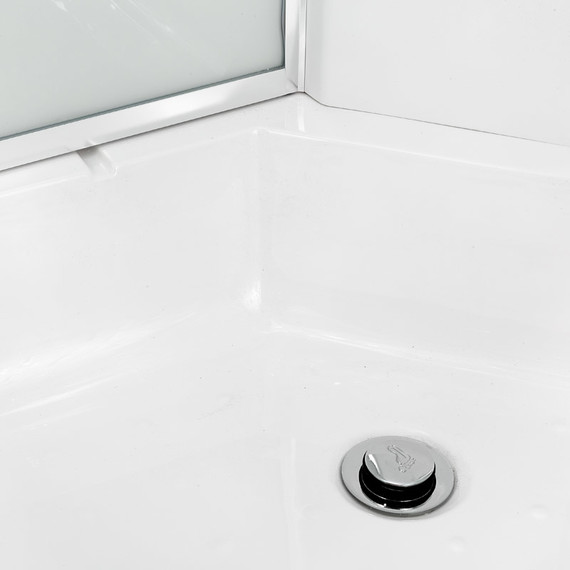 Душевая кабина Avacan 100x100 см EM2710, хром/узор (безсиликоновая сборка) фото 14