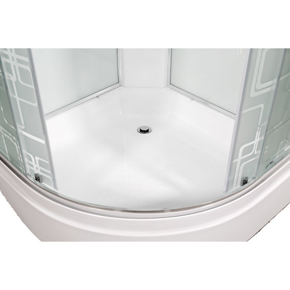 Душевая кабина Avacan 100x100 см EM2710LED, хром/узор (безсиликоновая сборка) - 22 Душевая кабина Avacan 100x100 см EM2710LED, хром/узор (безсиликоновая сборка) фото 22