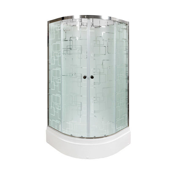 Гидробокс Avacan 100x100 см EM2710NGM, хром/узор (безсиликоновая сборка) - 2 Гидробокс Avacan 100x100 см EM2710NGM, хром/узор (безсиликоновая сборка) фото 2