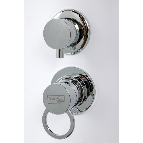 Душевая кабина Avacan 110x110 см D311, хром/матовое (безсиликоновая сборка) фото 3