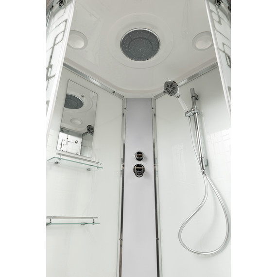 Душевая кабина Avacan 110x110 см EM2011, хром/узор (безсиликоновая сборка) фото 22