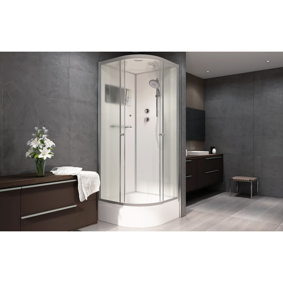 Душевая кабина Avacan 110x110 см D311S, хром/матовое (безсиликоновая сборка) фото 2