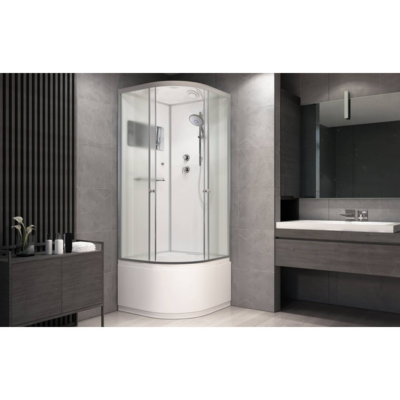 Душевая кабина Avacan 110x110 см D511S, хром/матовое (безсиликоновая сборка) фото 3