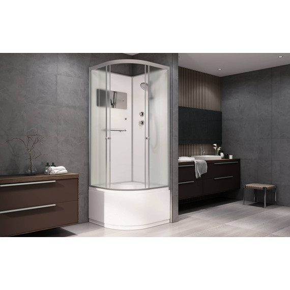 Душевая кабина Avacan 110x110 см D511, хром/матовое (безсиликоновая сборка) фото 2