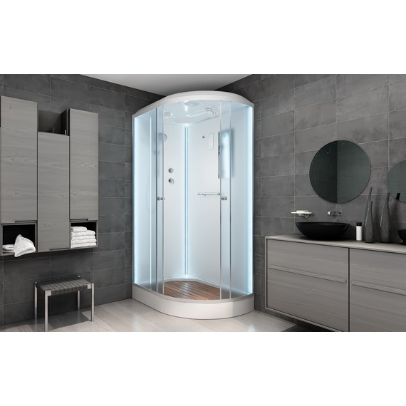 Душевая кабина Avacan 120x90 см D012SLLED, хром/матовое (безсиликоновая сборка) фото 4