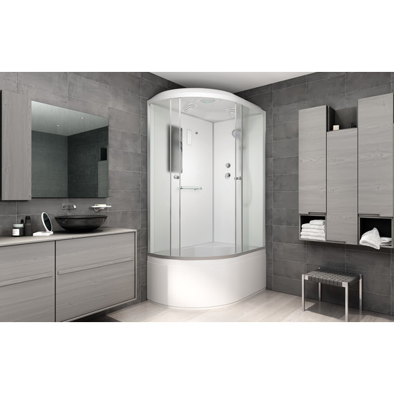 Душевая кабина Avacan 120x90 см D512SR, хром/матовое (безсиликоновая сборка) фото 3