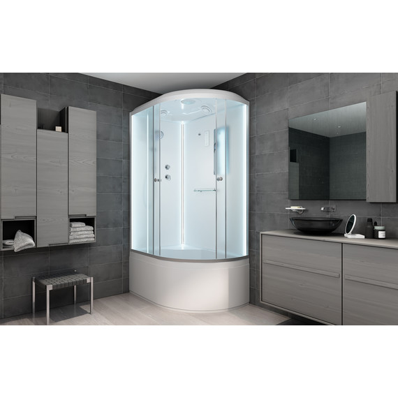 Душевая кабина Avacan 120x90 см D512SLLED, хром/матовое (безсиликоновая сборка) фото 3