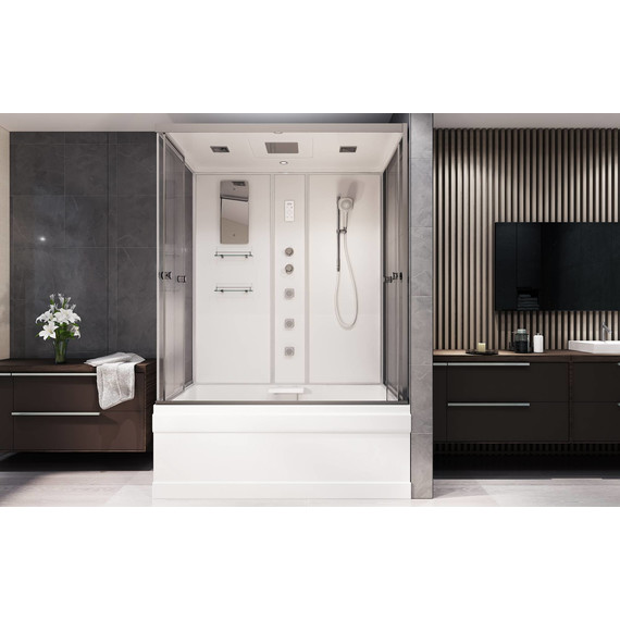 Гидробокс Avacan 150x85 см V150, хром/прозрачное (безсиликоновая сборка) - 3 Гидробокс Avacan 150x85 см V150, хром/прозрачное (безсиликоновая сборка) фото 3