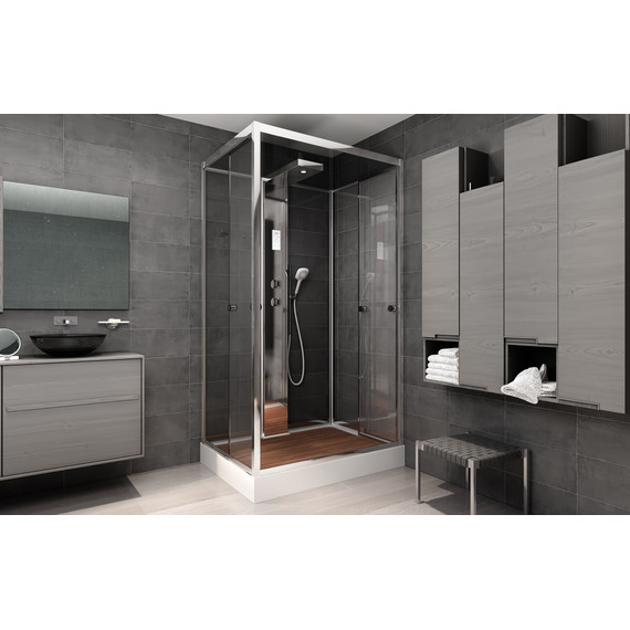 Гидробокс Avacan 120x90 см Z122, хром/прозрачное (безсиликоновая сборка) - 3 Гидробокс Avacan 120x90 см Z122, хром/прозрачное (безсиликоновая сборка) фото 3