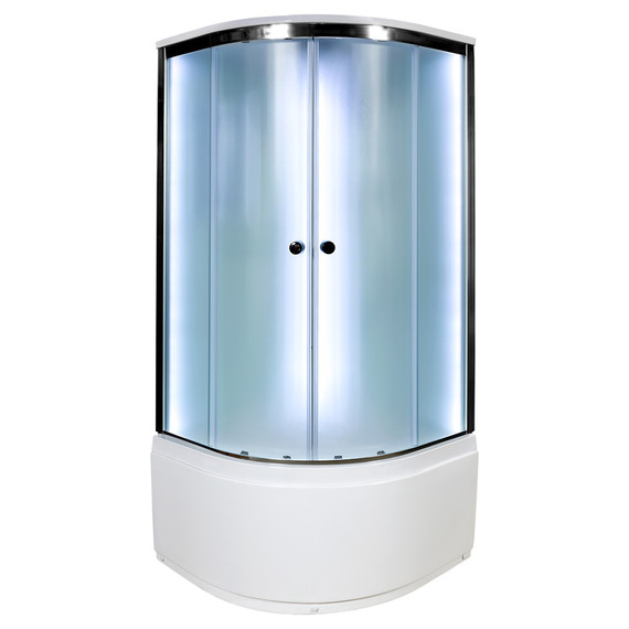 Душевая кабина Avacan 110x110 см D511SLED, хром/матовое (безсиликоновая сборка) фото 2