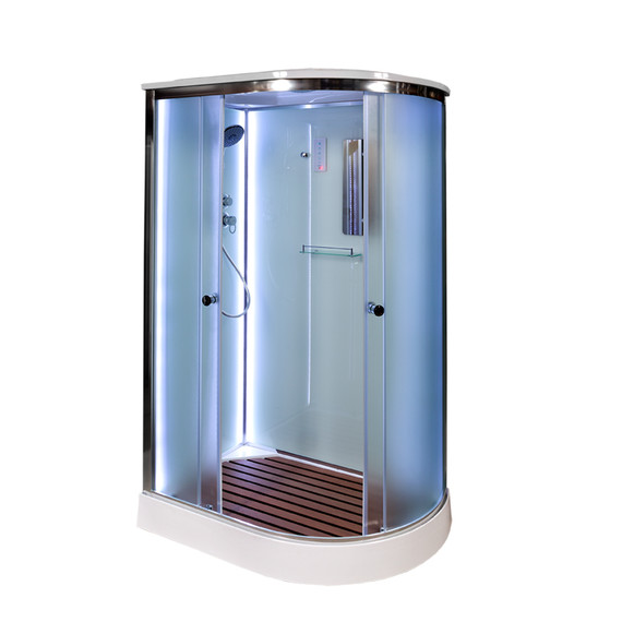 Душевая кабина Avacan 120x90 см D012SLLED, хром/матовое (безсиликоновая сборка) фото 2