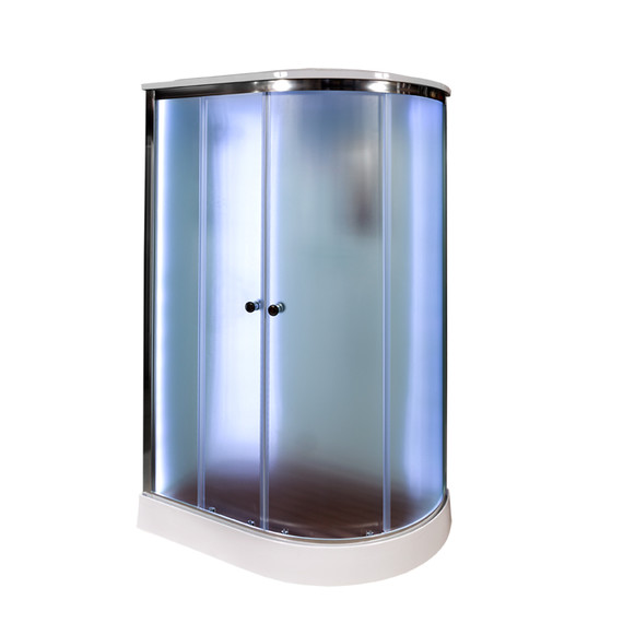Душевая кабина Avacan 120x90 см D012SLLED, хром/матовое (безсиликоновая сборка) фото 