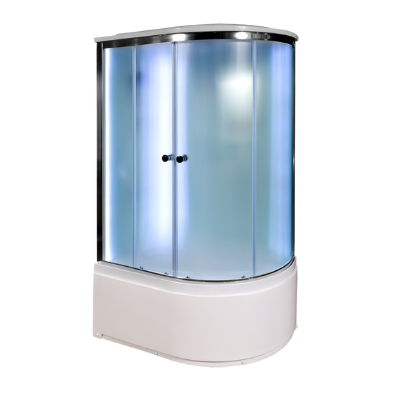 Душевая кабина Avacan 120x90 см D512SLLED, хром/матовое (безсиликоновая сборка) фото 