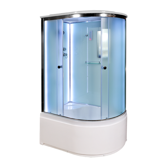 Душевая кабина Avacan 120x90 см D512SLLED, хром/матовое (безсиликоновая сборка) фото 2