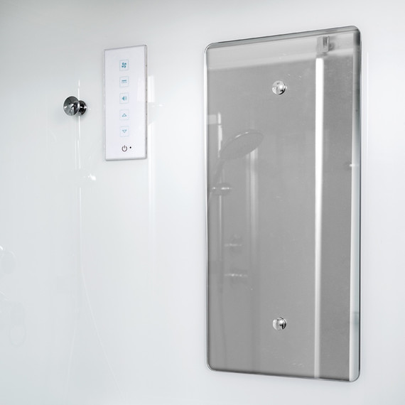 Душевая кабина Avacan 120x90 см D012SLLED, хром/матовое (безсиликоновая сборка) фото 7