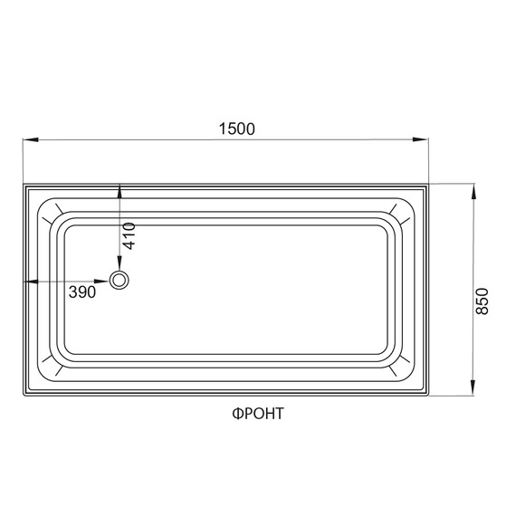 Гидробокс Avacan 150x85 см V150, хром/прозрачное (безсиликоновая сборка) - 15 Гидробокс Avacan 150x85 см V150, хром/прозрачное (безсиликоновая сборка) фото 15