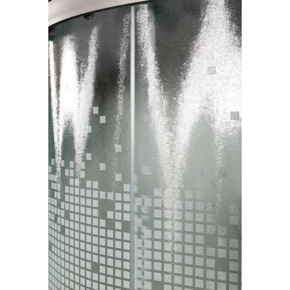 Душевая кабина Avacan 100x100 см L910EL, хром/матовое (безсиликоновая сборка) фото 11