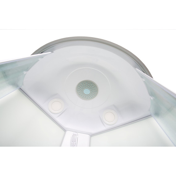 Гидробокс Avacan 100x100 см L910GM+EL, хром/матовое (безсиликоновая сборка) - 5 Гидробокс Avacan 100x100 см L910GM+EL, хром/матовое (безсиликоновая сборка) фото 5