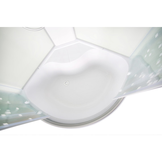 Гидробокс Avacan 100x100 см L910GM+EL, хром/матовое (безсиликоновая сборка) - 6 Гидробокс Avacan 100x100 см L910GM+EL, хром/матовое (безсиликоновая сборка) фото 6