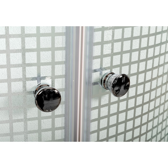 Душевая кабина Avacan 80x80 см L980, хром/узор (безсиликоновая сборка) фото 13