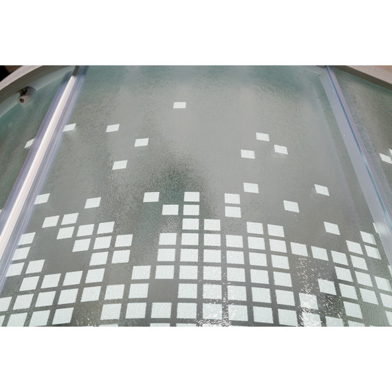 Душевая кабина Avacan 80x80 см L980, хром/узор (безсиликоновая сборка) фото 10