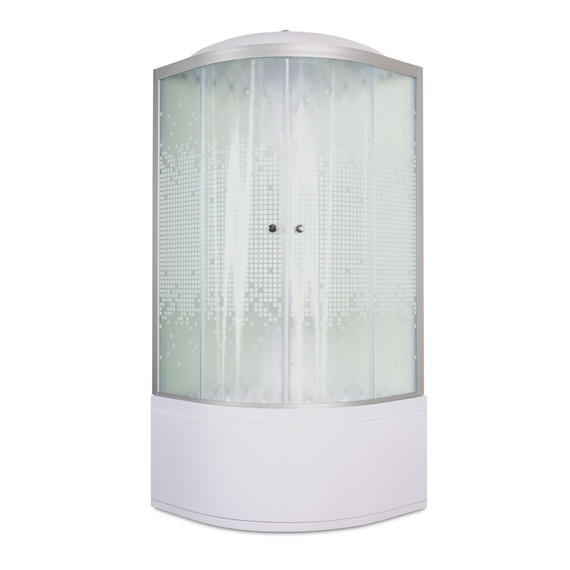 Душевая кабина Avacan 80x80 см L980EL, хром/узор (безсиликоновая сборка) фото 2