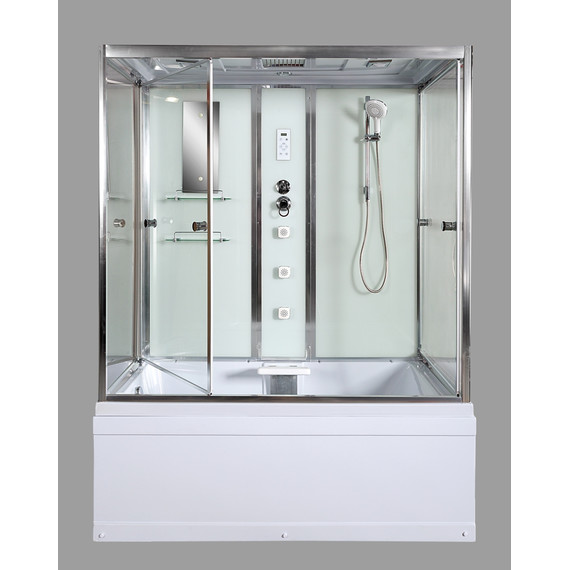 Гидробокс Avacan 150x85 см V150, хром/прозрачное (безсиликоновая сборка) - 11 Гидробокс Avacan 150x85 см V150, хром/прозрачное (безсиликоновая сборка) фото 11