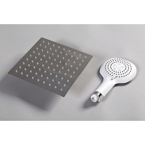 Гидробокс Avacan 80x80 см V8015, хром/прозрачное (безсиликоновая сборка) - 14 Гидробокс Avacan 80x80 см V8015, хром/прозрачное (безсиликоновая сборка) фото 14