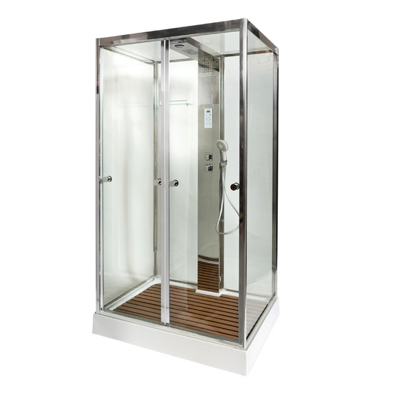 Гидробокс Avacan 120x90 см Z122STEAM, хром/прозрачное (безсиликоновая сборка) - 2 Гидробокс Avacan 120x90 см Z122STEAM, хром/прозрачное (безсиликоновая сборка) фото 2