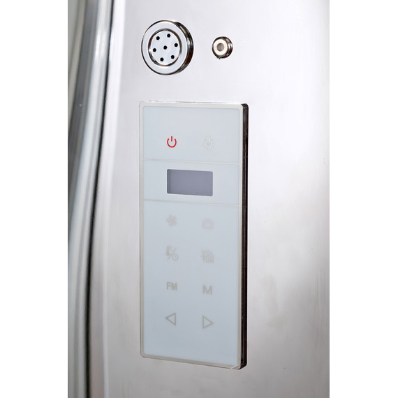 Гидробокс Avacan 100x100 см Z111STEAM, хром/прозрачное (безсиликоновая сборка) - 18 Гидробокс Avacan 100x100 см Z111STEAM, хром/прозрачное (безсиликоновая сборка) фото 18