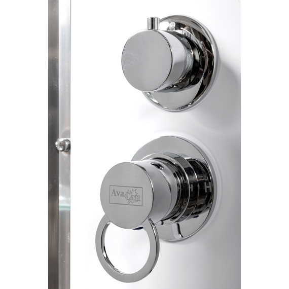 Гидробокс Avacan 110x110 см EM3011LED+GM, хром/узор (безсиликоновая сборка) - 3 Гидробокс Avacan 110x110 см EM3011LED+GM, хром/узор (безсиликоновая сборка) фото 3