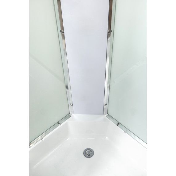 Душевая кабина Avacan 110x110 см EM3011, хром/узор (безсиликоновая сборка) фото 13