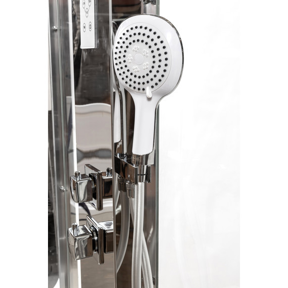 Гидробокс Avacan 100x100 см Z111, хром/прозрачное (безсиликоновая сборка) - 23 Гидробокс Avacan 100x100 см Z111, хром/прозрачное (безсиликоновая сборка) фото 23