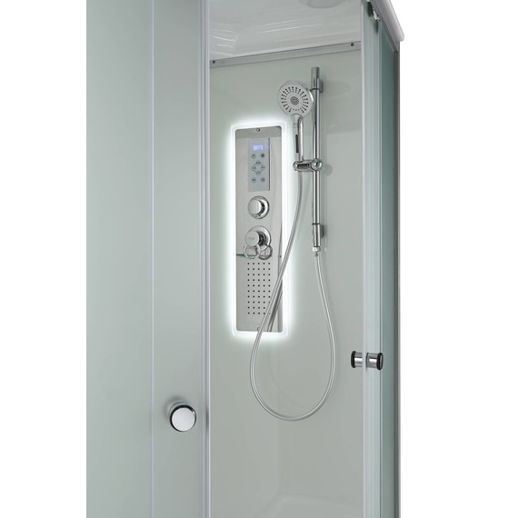 Гидробокс Avacan 120x80 см D2012LLED, хром/матовое (безсиликоновая сборка) - 7 Гидробокс Avacan 120x80 см D2012LLED, хром/матовое (безсиликоновая сборка) фото 7