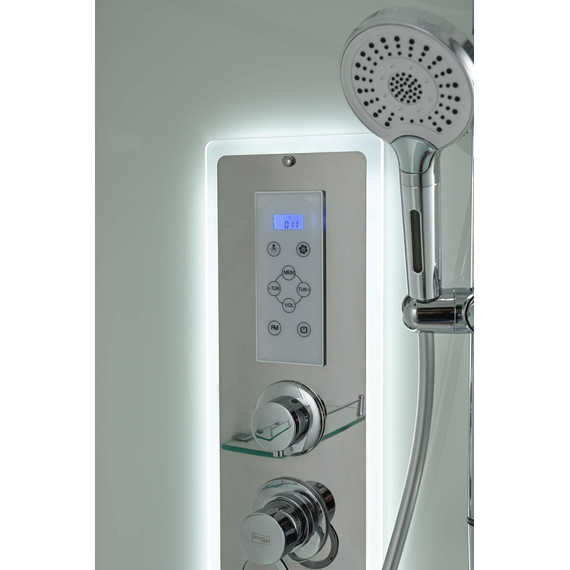 Гидробокс Avacan 120x80 см D2012LLED, хром/матовое (безсиликоновая сборка) - 9 Гидробокс Avacan 120x80 см D2012LLED, хром/матовое (безсиликоновая сборка) фото 9