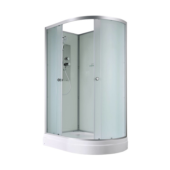 Душевая кабина Avacan 120x80 см D2012LN, хром/матовое (безсиликоновая сборка) фото 