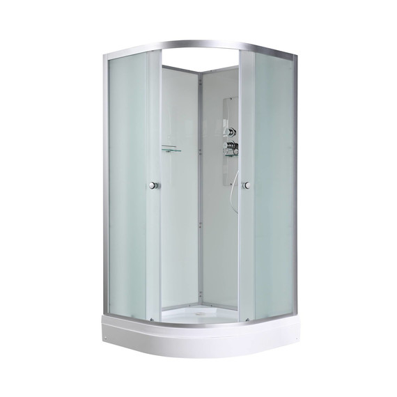 Душевая кабина Avacan 90x90 см D2090N, хром/матовое (безсиликоновая сборка) фото 