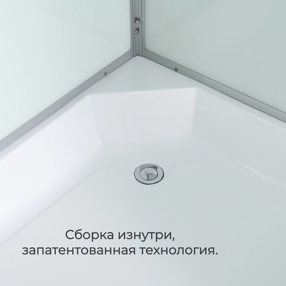 Гидробокс Avacan 120x80 см D3012LLED, хром/матовое (безсиликоновая сборка) - 6 Гидробокс Avacan 120x80 см D3012LLED, хром/матовое (безсиликоновая сборка) фото 6