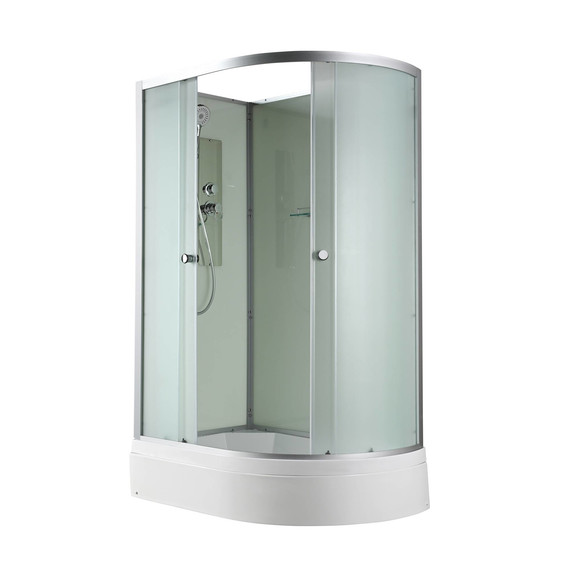 Душевая кабина Avacan 120x80 см D3012LN, хром/матовое (безсиликоновая сборка) фото 